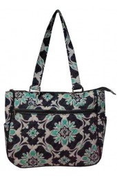 Small Quilted Tote Bag-BLO594/GRAY